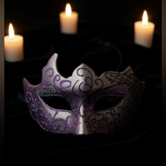 Accessories - Purple and Black Masquerade Mask